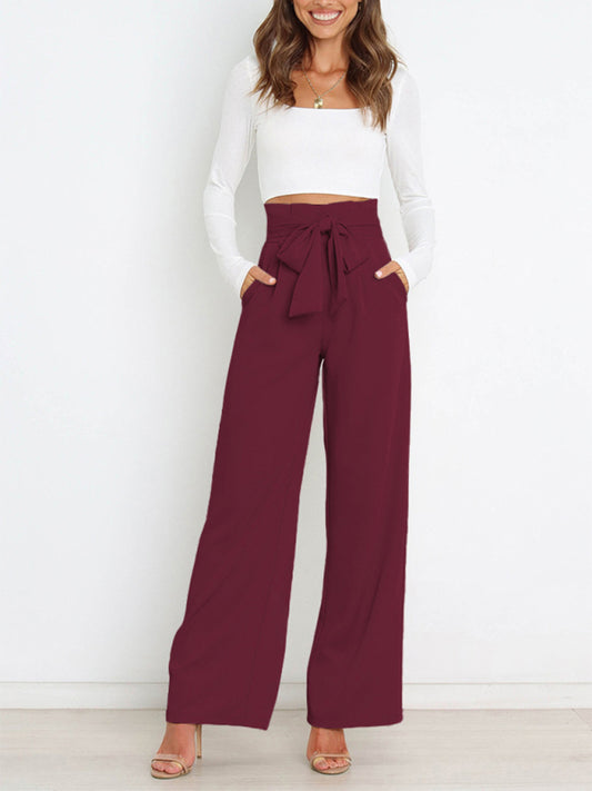 Women's Casual Loose Straight Fit Elegant Trousers